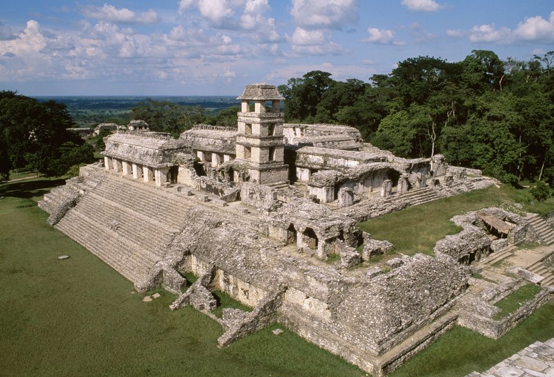 Ancient Maya Palace At Palenque