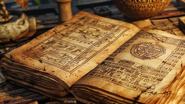 Ancient Mayan Codex Replicas