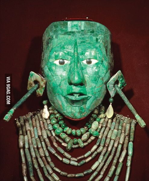 Ancient Mayan Jade Mask