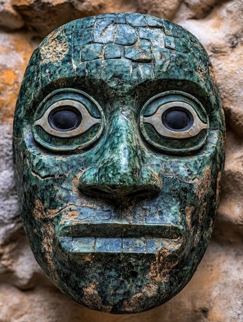 Ancient Mayan Jade Mask
