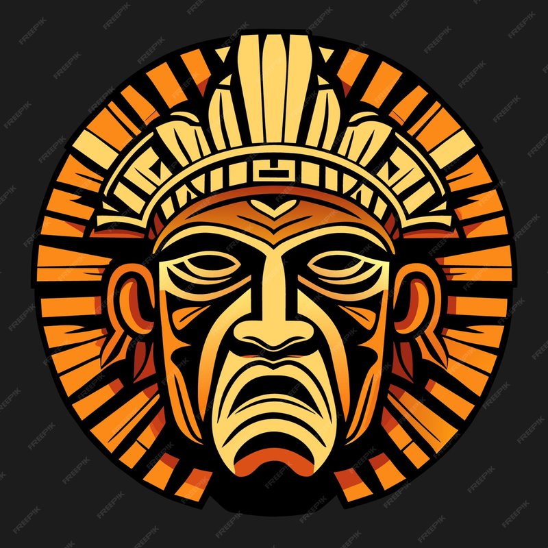 Ancient Mesoamerican Codex Illustrations