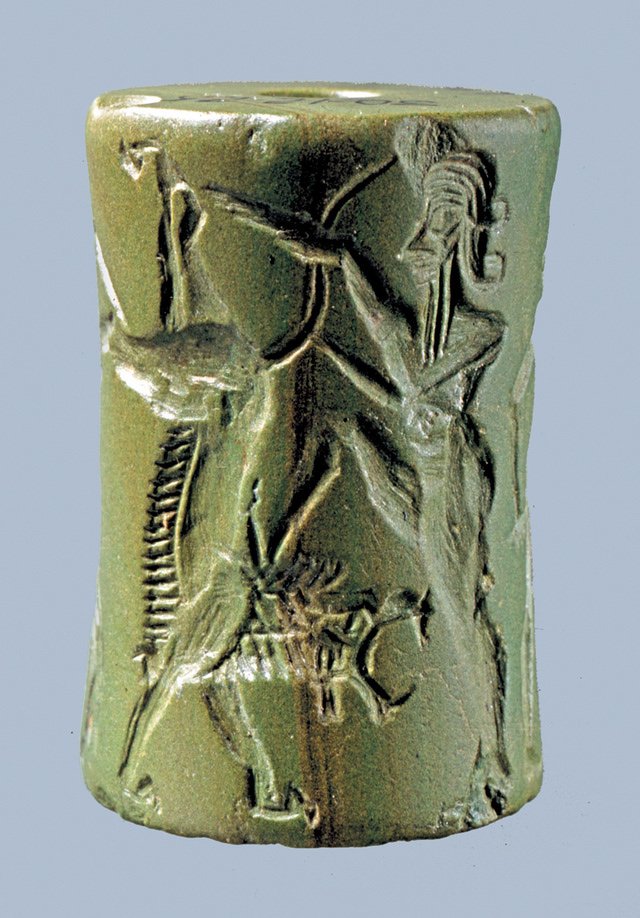 Ancient Mesopotamian Seal Cylinder Scene