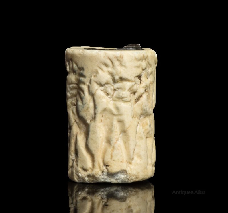 Ancient Mesopotamian Seal Cylinder Scene