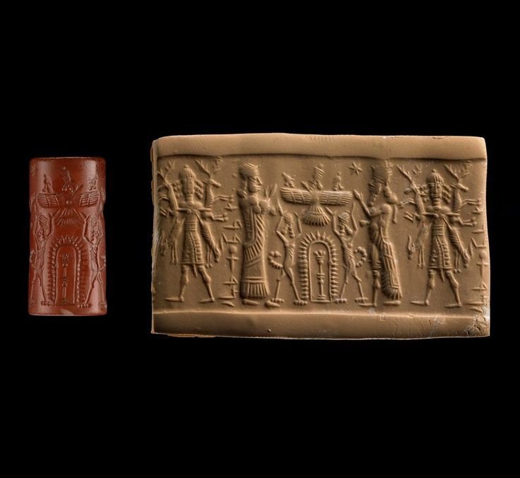 Ancient Mesopotamian Seal Cylinder Scene