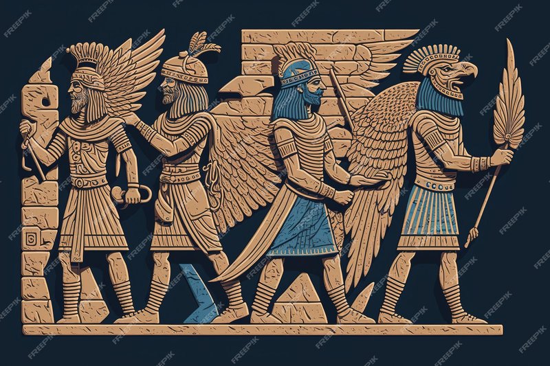 Ancient Mesopotamian Wall Relief Carvings