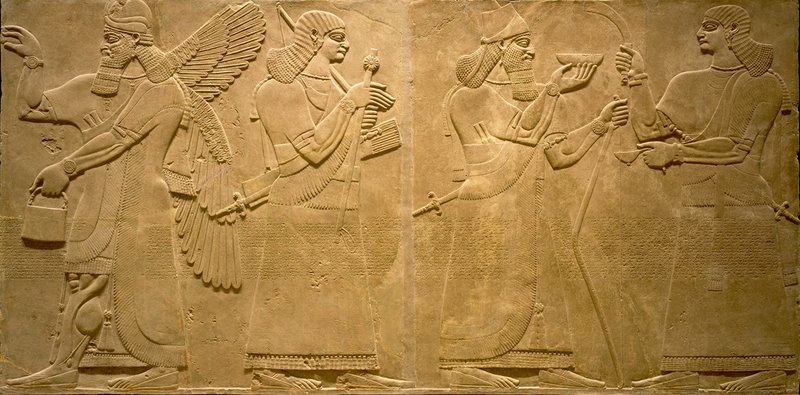 Ancient Mesopotamian Wall Relief Carvings