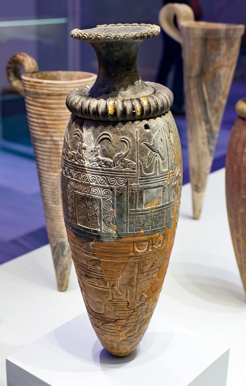 Ancient Minoan Rhyton Vessel