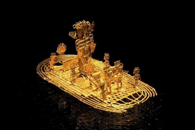 Ancient Muisca Golden Raft<span class=