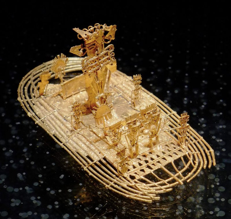Ancient Muisca Golden Raft