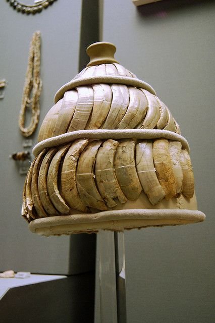 Ancient Mycenaean Boar Tusk Helmet<span class=
