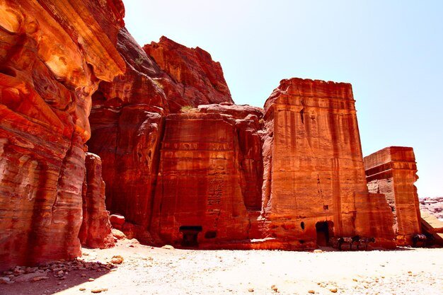 Ancient Nabataean House Facade In Petra