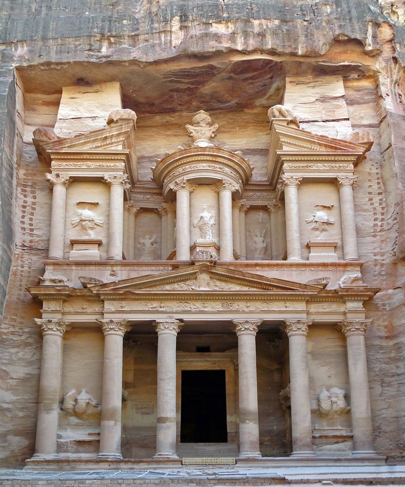 Ancient Nabataean House Facade In Petra