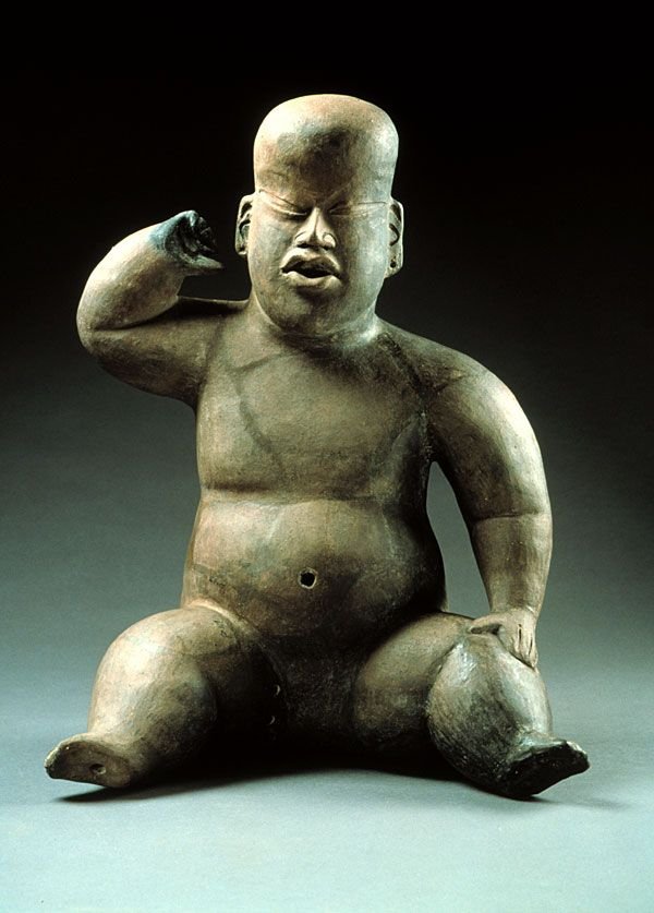 Ancient Olmec Baby-Faced Figurines
