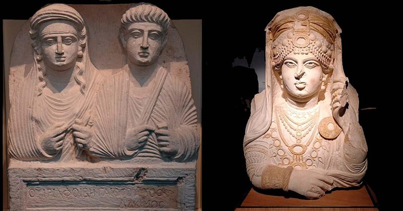 Ancient Palmyrene Funerary Busts