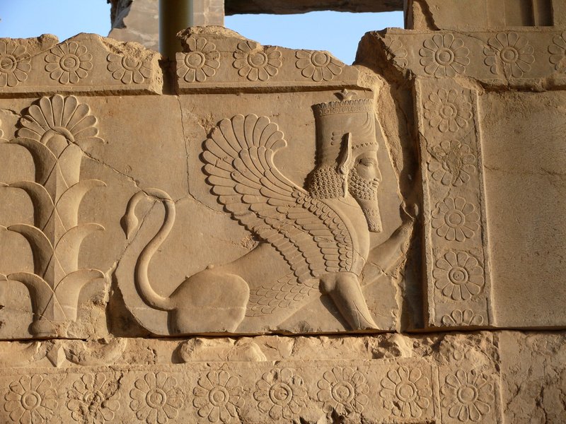 Ancient Persian Bas-Reliefs At Persepolis