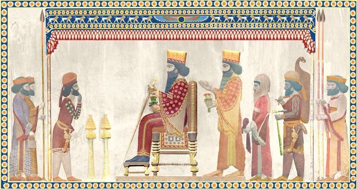 Ancient Persian Reliefs Of Royal Processions