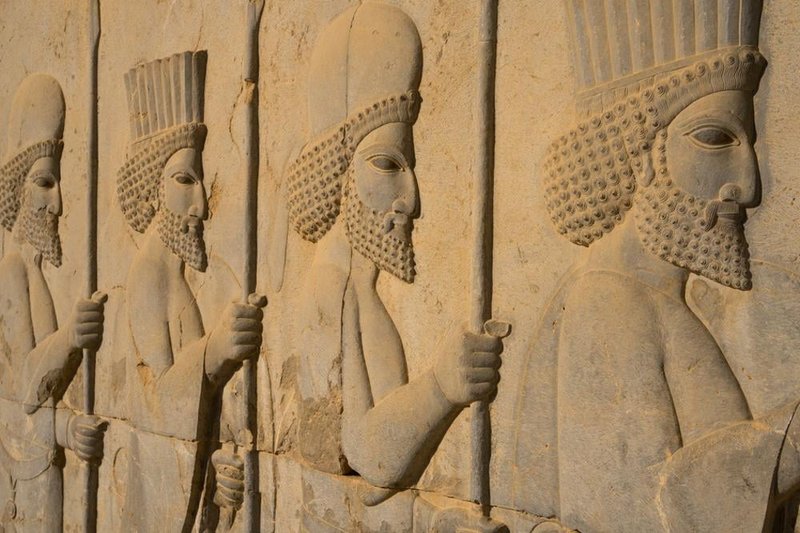 Ancient Persian Reliefs Of Royal Processions
