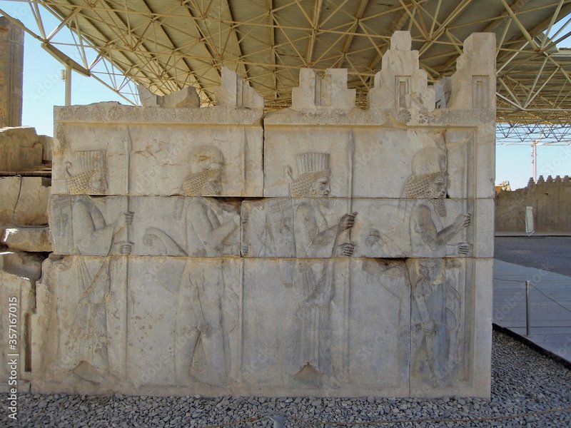 Ancient Persian Reliefs Of Royal Processions
