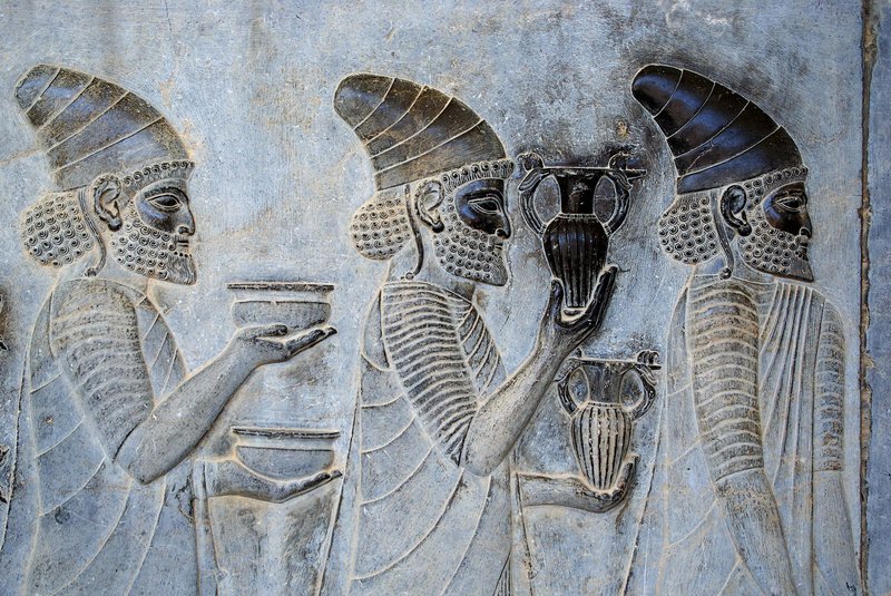 Ancient Persian Reliefs Of Royal Processions