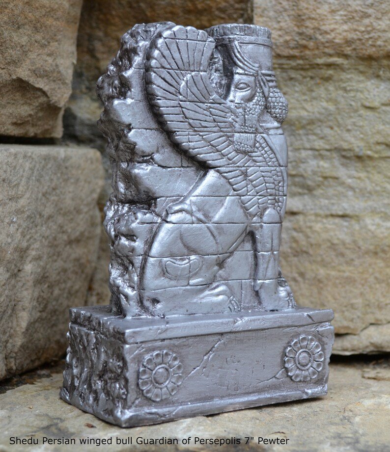 Ancient Persian Winged Bull Guardians