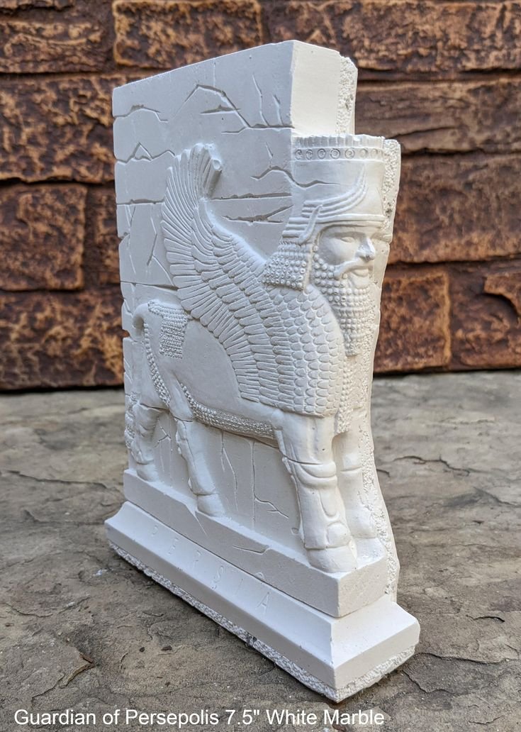 Ancient Persian Winged Bull Guardians