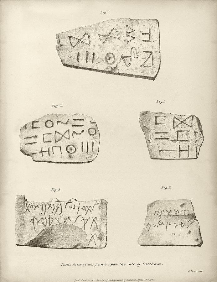 Ancient Punic Tomb Inscriptions