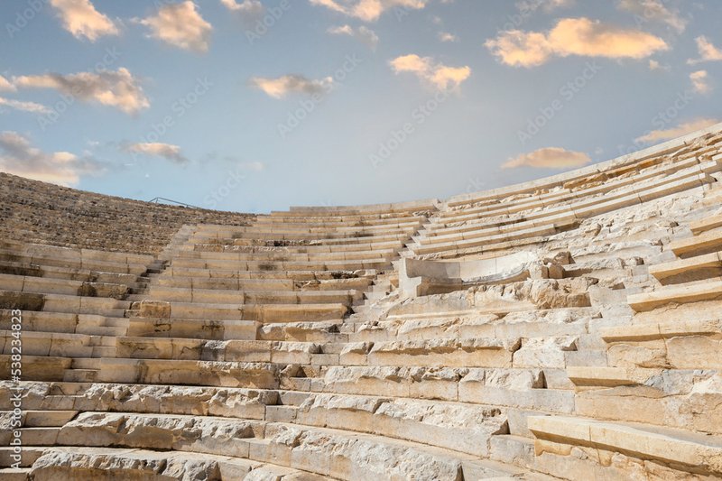 Ancient Roman Amphitheater Seating Tiers