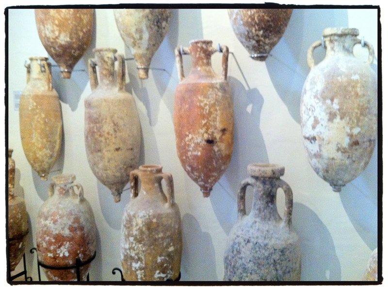 Ancient Roman Amphorae At Seaport Ruins