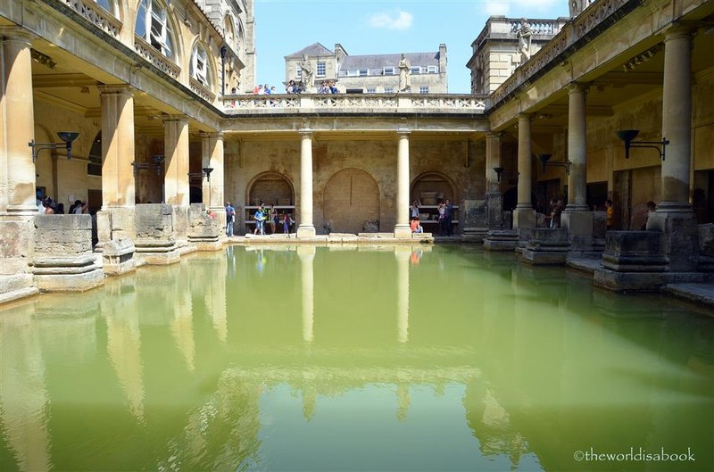 Ancient Roman Bath Complex At Bath, Uk