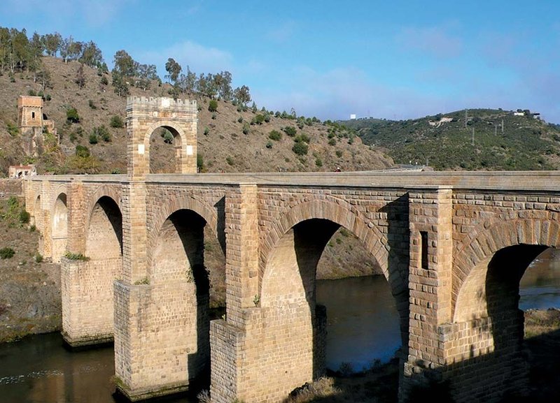 Ancient Roman Bridge At Alcántara