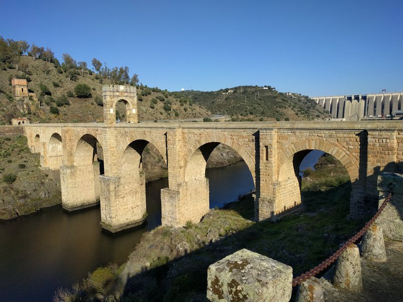Ancient Roman Bridge At Alcántara