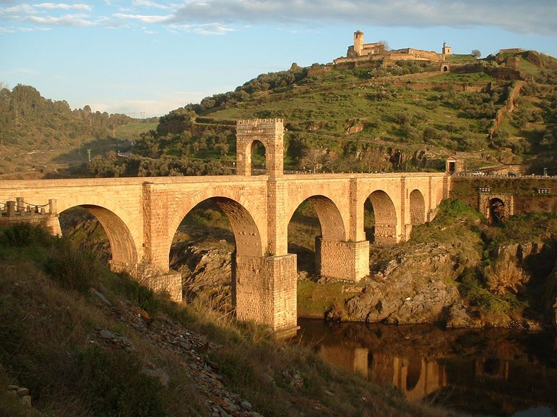 Ancient Roman Bridge At Alcántara