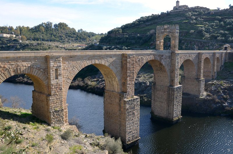 Ancient Roman Bridge At Alcántara