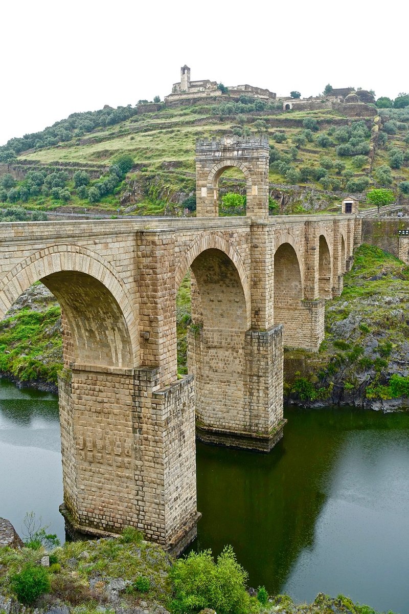 Ancient Roman Bridge At Alcántara
