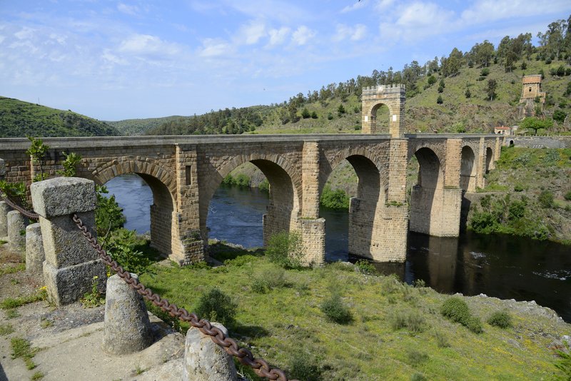 Ancient Roman Bridge At Alcántara