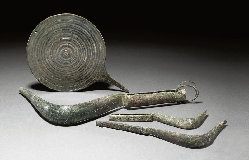 Ancient Roman Bronze Strigils