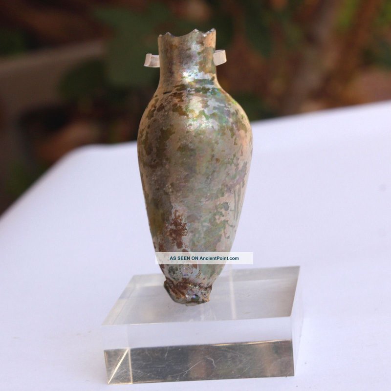Ancient Roman Glass Perfume Bottles<span class=