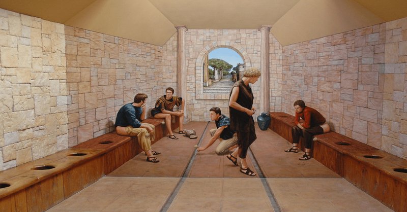 Ancient Roman Latrine Reconstruction