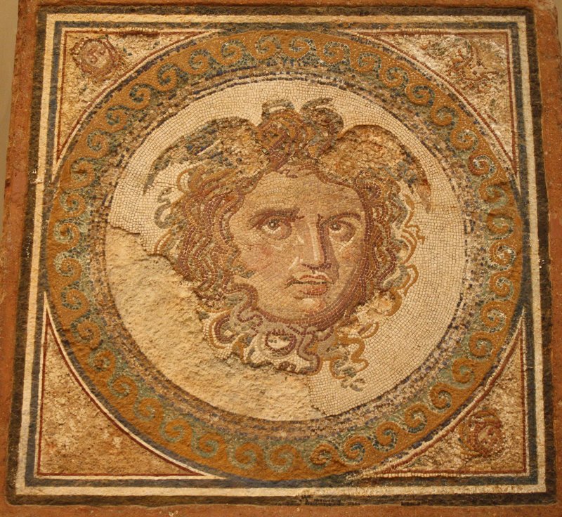 Ancient Roman Mosaic Of Medusa