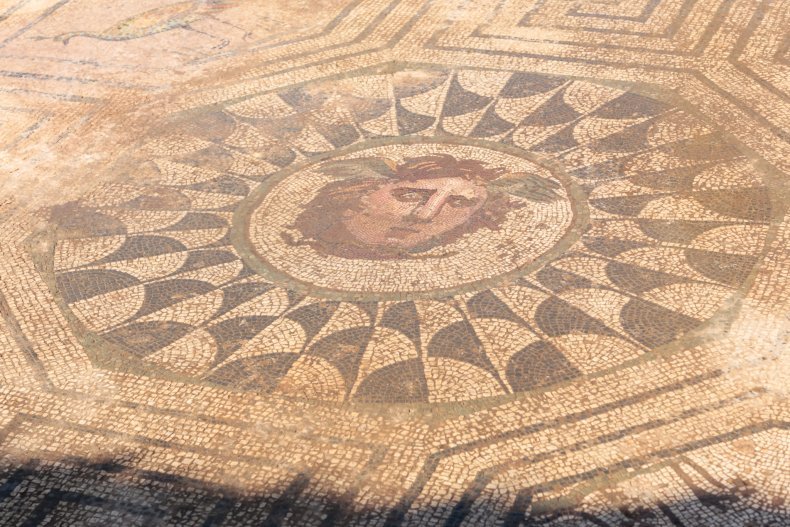 Ancient Roman Mosaic Of Medusa