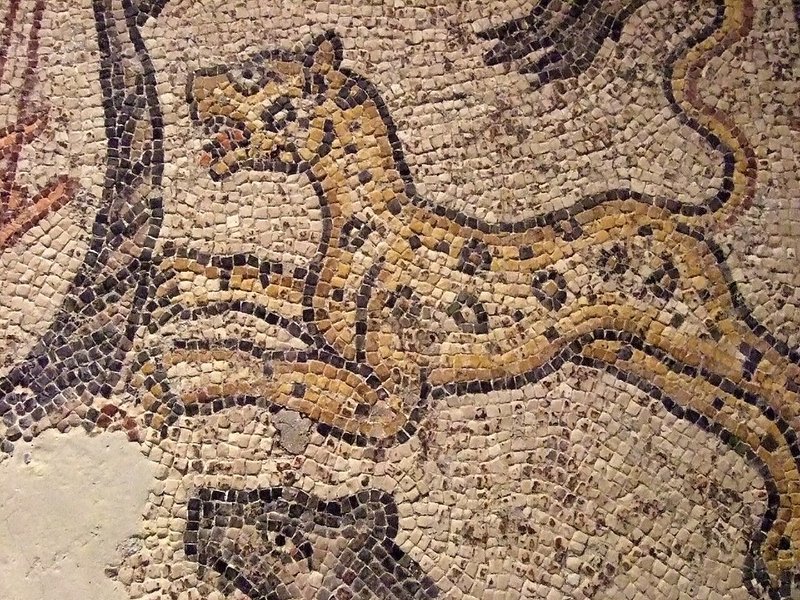 Ancient Roman Mosaic Of Orpheus