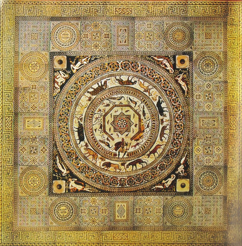 Ancient Roman Mosaic Of Orpheus