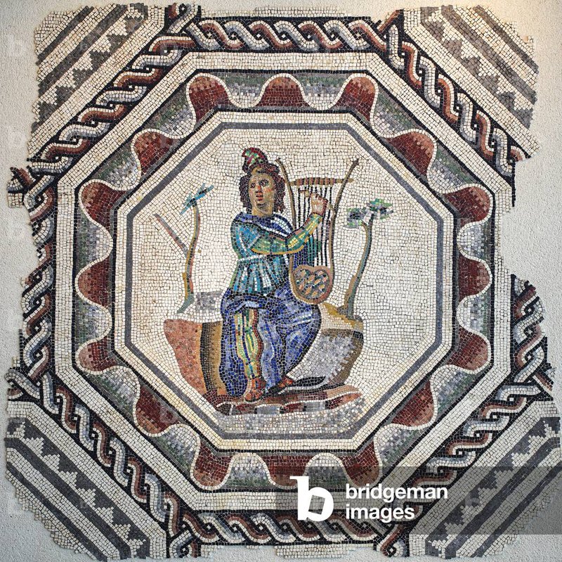 Ancient Roman Mosaic Of Orpheus