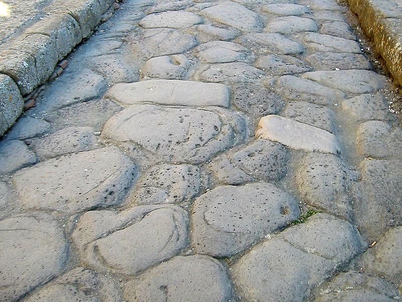 Ancient Roman Street Paving