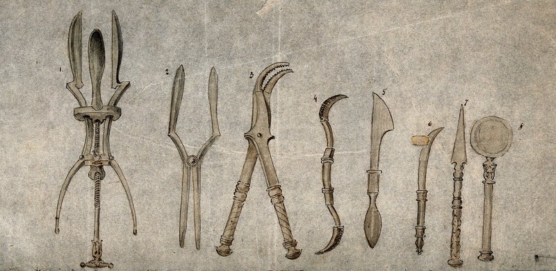 Ancient Roman Surgical Instruments<span class=