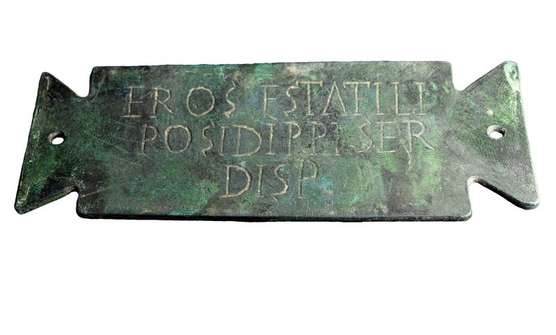 Ancient Roman Tabula Ansata Inscriptions