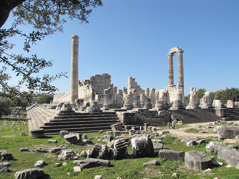 Ancient Roman Temple Podium Ruins