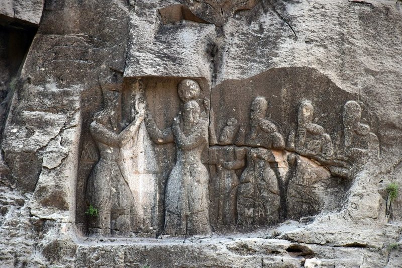 Ancient Sassanian Rock Reliefs