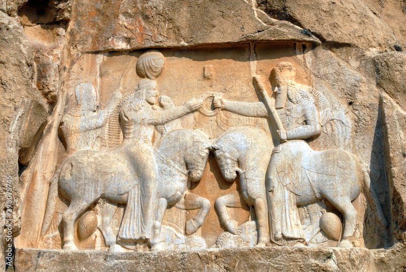 Ancient Sassanian Rock Reliefs<span class=