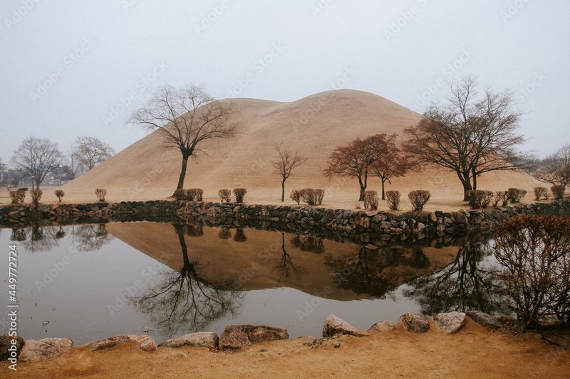 Ancient Silla Tombs In Korea